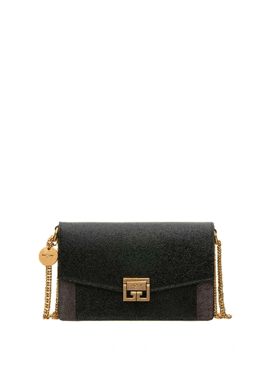 Shop Givenchy Mini Gv3 Bag In Black Grey