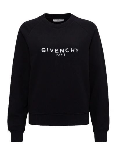 Shop Givenchy Paris Sweatshirt In Black