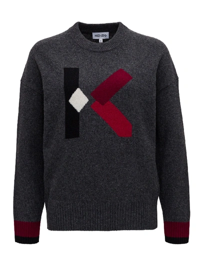 Shop Kenzo K Sweater In Grey