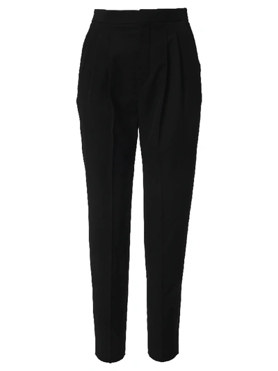 Shop Saint Laurent High-waist Tailored Trousers In Black