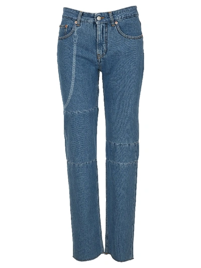 Shop Mm6 Maison Margiela Mm6 Straight Leg Jeans In Midium Blue