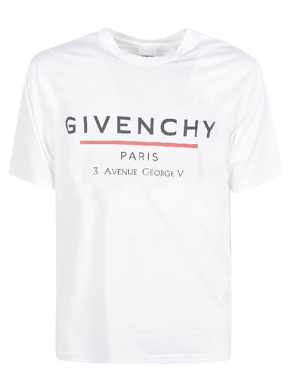 Givenchy 3 Avenue George V T-shirt In White | ModeSens