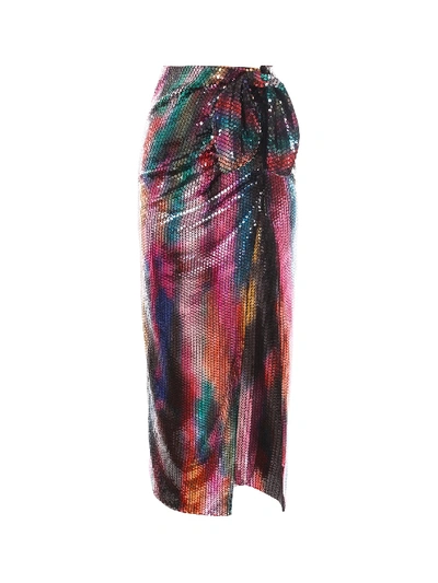 Shop Attico Skirt In Multicolor