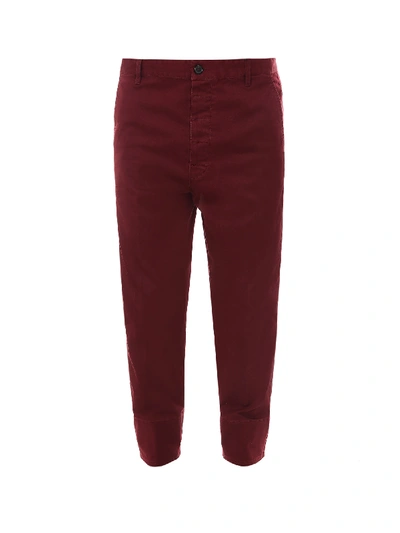 Shop Dsquared2 Trouser In Red