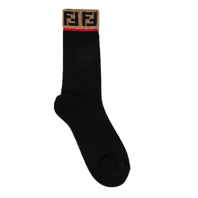 Shop Fendi Socks In Black