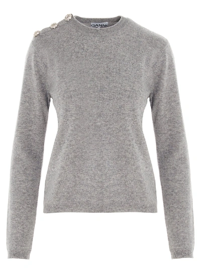 Shop Ganni Sweater In Grey