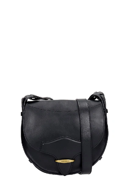 Shop Isabel Marant Botsy Shoulder Bag In Black Leather