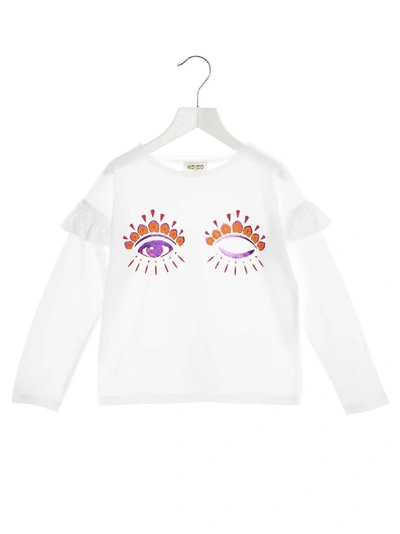 Shop Kenzo Eyes T-shirt In White