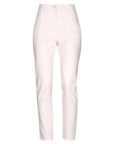 Shop Patrizia Pepe Woman Pants Light Pink Size 6 Cotton, Polyester, Elastane