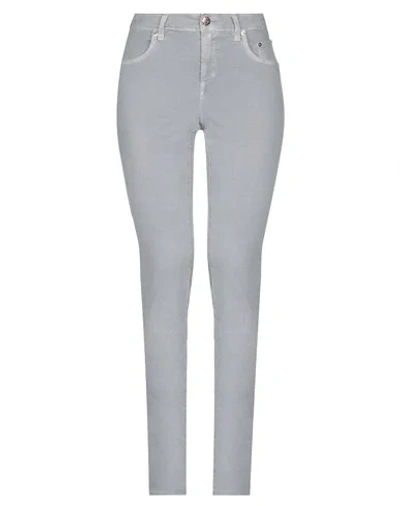 Shop Siviglia Woman Pants Light Grey Size 25 Cotton, Elastane