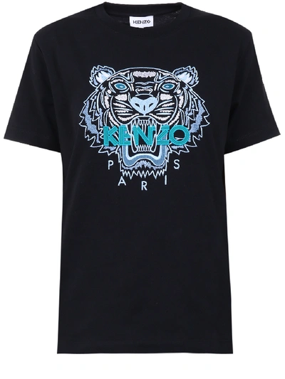 Shop Kenzo T-shirt Tiger Black