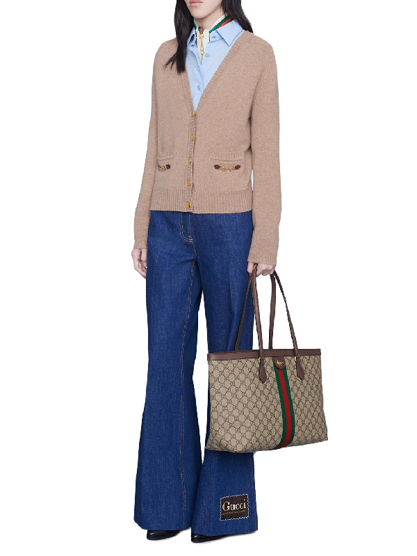 medium ophidia gg supreme canvas tote