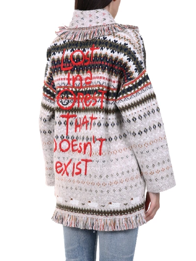 Shop Alanui Lost In A Forest Cardigan In White