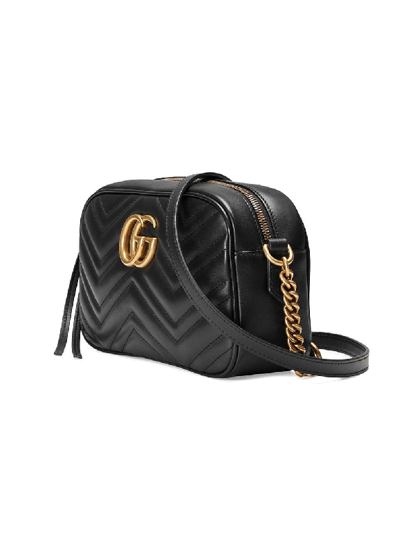 gucci gg marmont quilted bag small black