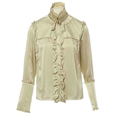 Pre-owned Givenchy Beige Silk  Top