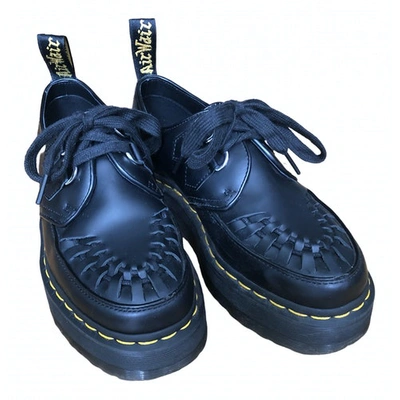 Pre-owned Dr. Martens' Black Leather Lace Ups