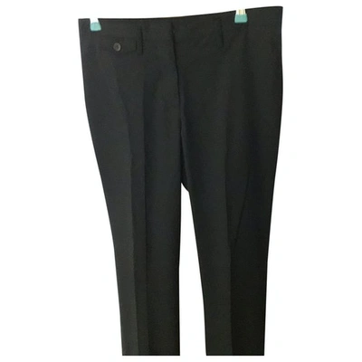 Pre-owned Prada Black Wool Trousers