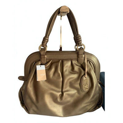 Pre-owned Bally Leather Handbag In Gold