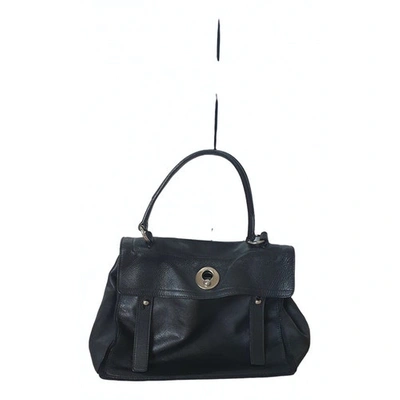 Pre-owned Saint Laurent Muse Two Black Leather Handbag