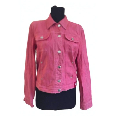 Pre-owned Moschino Jacket In Pink