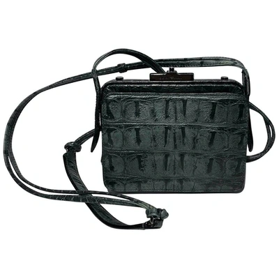 Pre-owned Emporio Armani Khaki Leather Handbag