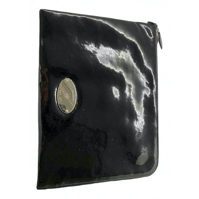 Pre-owned Mulberry Black Patent Leather Clutch Bag