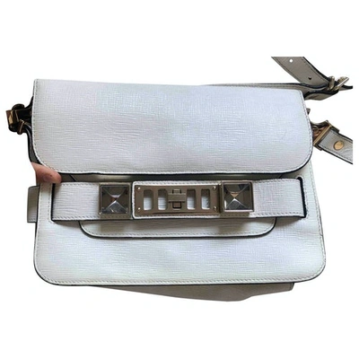 Pre-owned Proenza Schouler Ps11 White Leather Handbag