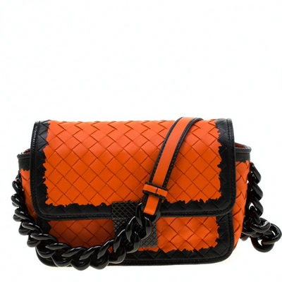 Pre-owned Bottega Veneta Orange Leather Handbag