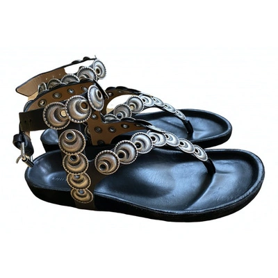Pre-owned Isabel Marant Black Leather Sandals