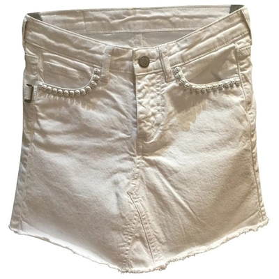 Pre-owned Zadig & Voltaire White Cotton Skirt