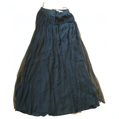 Pre-owned Carven Black Cotton Skirt