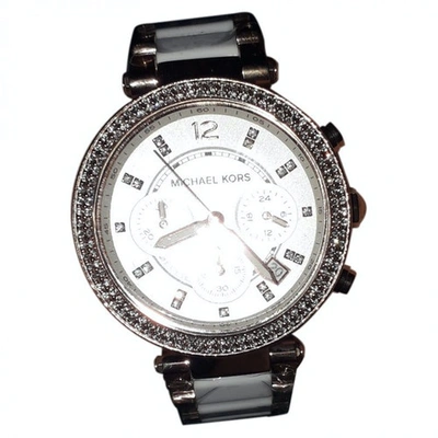 Pre-owned Michael Kors Pink Steel Watch