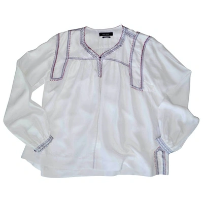 Pre-owned Isabel Marant Silk Blouse In White