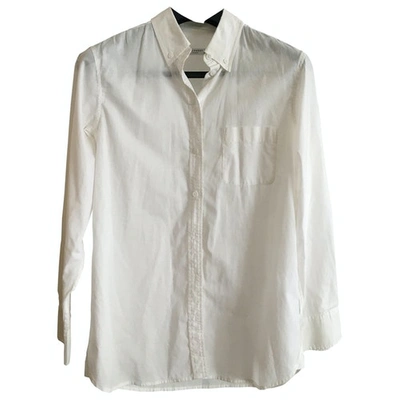 Pre-owned Equipment White Cotton  Top