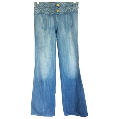 Pre-owned Chloé Blue Cotton Jeans