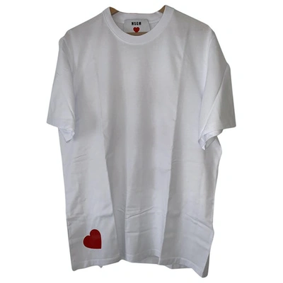 Pre-owned Msgm White Cotton  Top