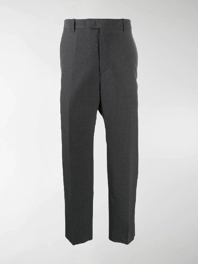 Shop Oamc Idol Tailored Fit Trousers In Grey