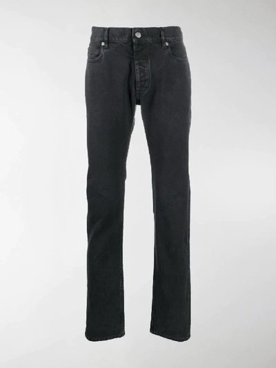 Shop Maison Margiela Straight Leg Slim-fit Jeans In Grey