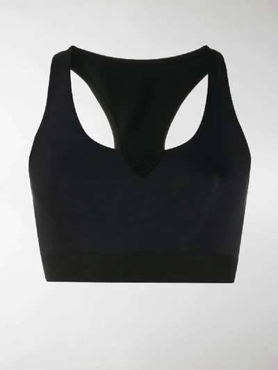 Redemption Mesh-insert Performance Bra In Black
