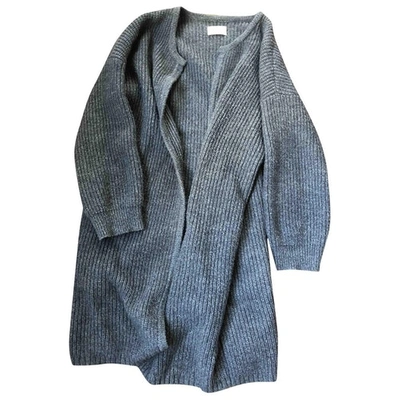 Pre-owned Ba&sh Wool Cardi Coat In Grey