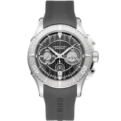 Hamilton Jazzmaster Jazzmaster Seaview Auto Chrono In Black