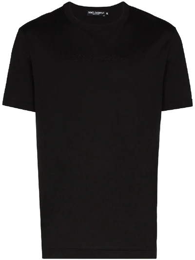 Shop Dolce & Gabbana Cotton T-shirt In Black