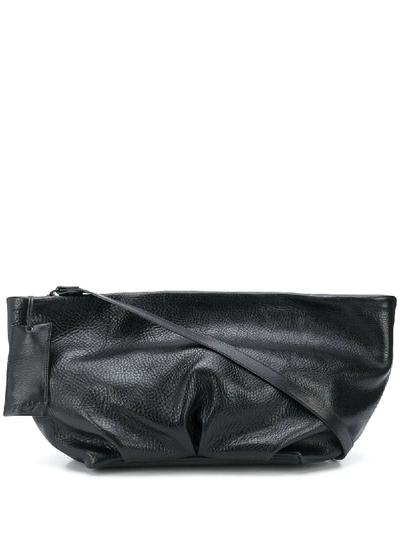 Shop Marsèll Spinone Pebbled-effect Clutch In Black
