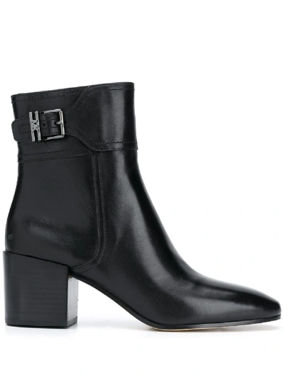 Shop Michael Michael Kors Block Heel Ankle Boots In Black