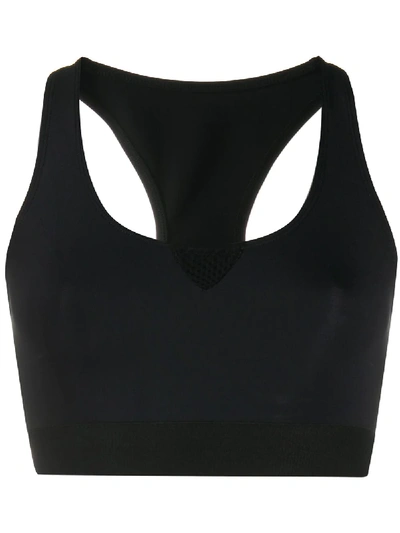 Shop Redemption Mesh-insert Performance Bra In Black