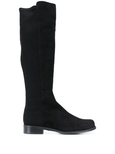Shop Stuart Weitzman Suede Knee-high Boots In Black
