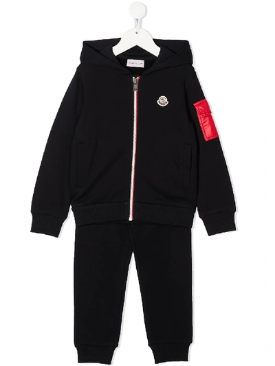 Shop Moncler Two-piece Tracksuit In Blue