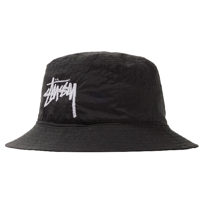 Pre-owned Nike  X Stussy Bucket Hat Black