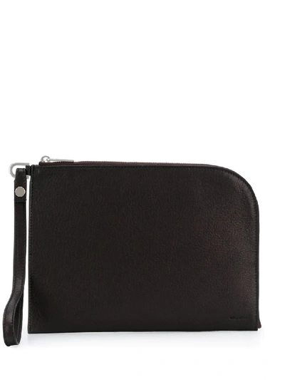 Shop Rick Owens Performa Zipped Clutch Bag In Black