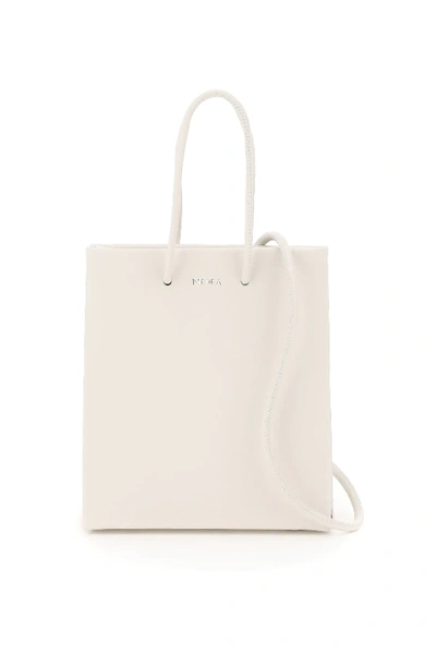 Shop Medea Prima Short Crossbody Bag In White,beige